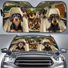 Joycorners WIREHAIRED DACHSHUND CAR All Over Printed 3D Sun Shade