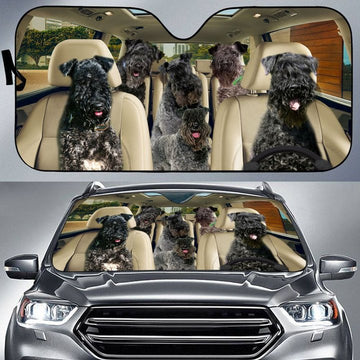 Joycorners KERRY BLUE TERRIER CAR All Over Printed 3D Sun Shade