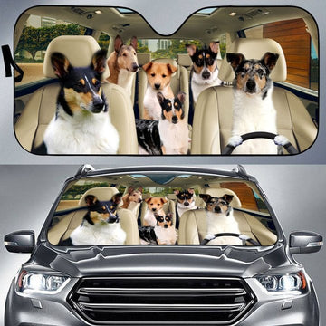 Joycorners SMOOTH COLLIE CAR All Over Printed 3D Sun Shade