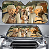 Joycorners FLAT COAT GOLDENDOODLE CAR All Over Printed 3D Sun Shade