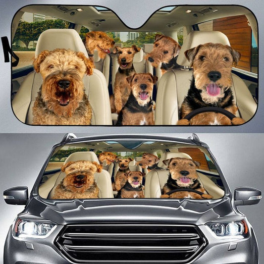 Joycorners WELSH TERRIER CAR All Over Printed 3D Sun Shade