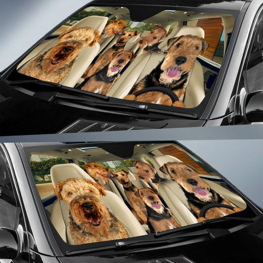 Joycorners WELSH TERRIER CAR All Over Printed 3D Sun Shade