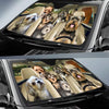 Joycorners MORKIE CAR All Over Printed 3D Sun Shade