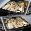 Joycorners BORZOI CAR All Over Printed 3D Sun Shade