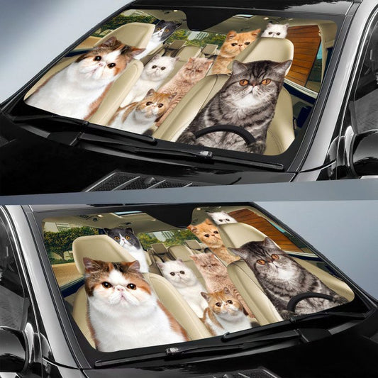 Joycorners Exotic Cat All Over Printed 3D Sun Shade