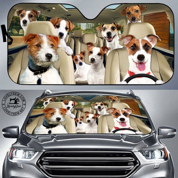 Joycorners JACK RUSSELL TERRIER CAR All Over Printed 3D Sun Shade