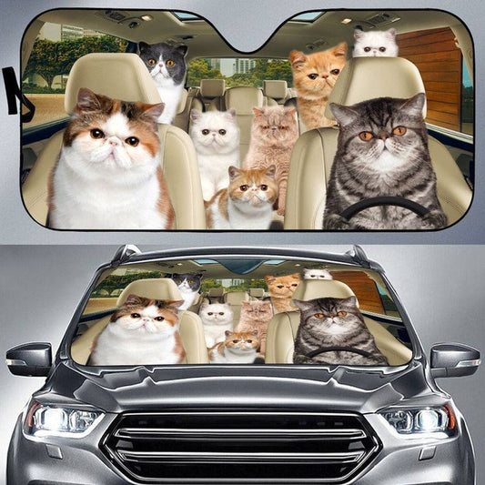 Joycorners Exotic Cat All Over Printed 3D Sun Shade