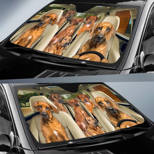 Joycorners RHODESIAN RIDGEBACK CAR All Over Printed 3D Sun Shade