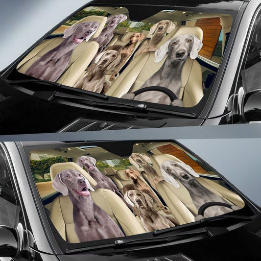 Joycorners WEIMARANER CAR All Over Printed 3D Sun Shade