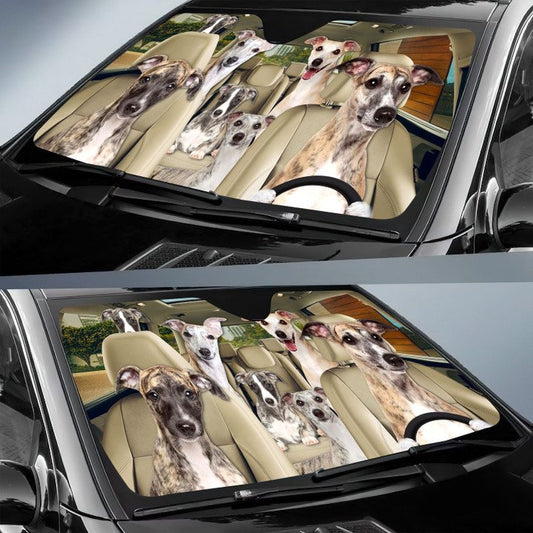 Joycorners WHIPPET CAR All Over Printed 3D Sun Shade