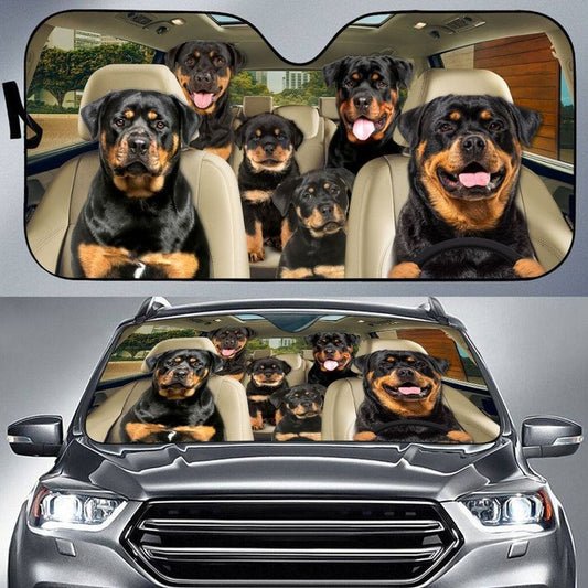 Joycorners ROTTWEILER CAR All Over Printed 3D Sun Shade