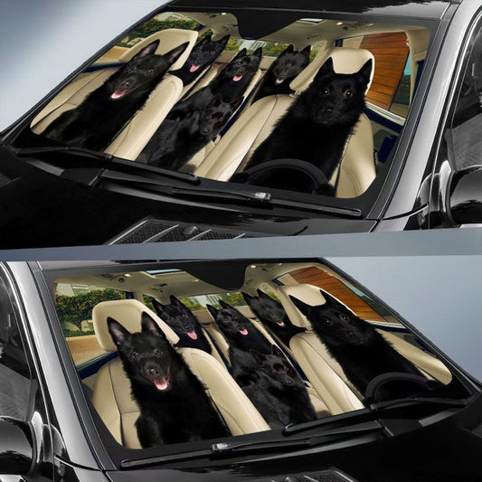 Joycorners SCHIPPERKE CAR All Over Printed 3D Sun Shade