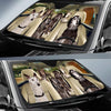 Joycorners SILKEN WINDHOUND CAR All Over Printed 3D Sun Shade