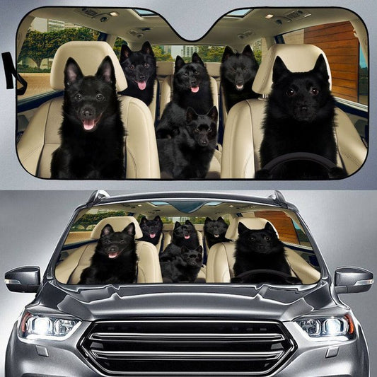 Joycorners SCHIPPERKE CAR All Over Printed 3D Sun Shade