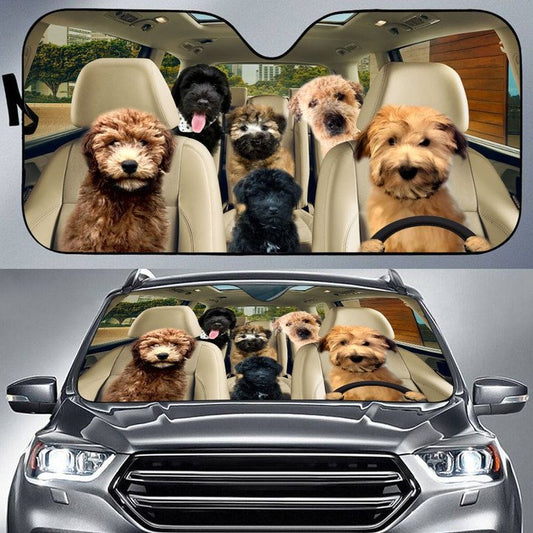 Joycorners WHOODLE CAR All Over Printed 3D Sun Shade