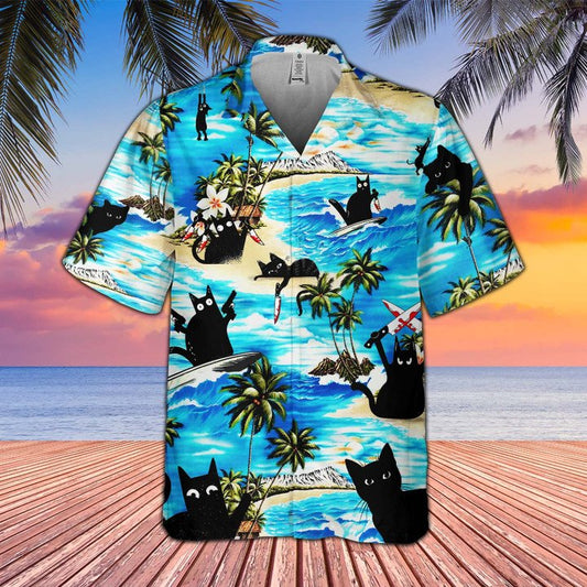 Joycorners Shirt For Cat Lovers All Printed 3D Hawaiian Shirt