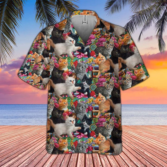 Joycorners Shirt For Cat Lovers All Printed 3D Hawaiian Shirt