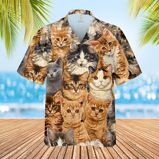 Joycorners Shirt For Cat Lovers All Printed 3D Hawaiian Shirt