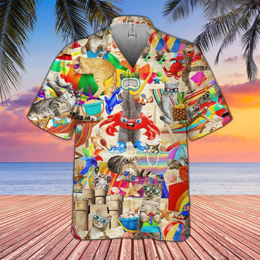 Joycorners Shirt For Cat Lovers All Printed 3D Hawaiian Shirt