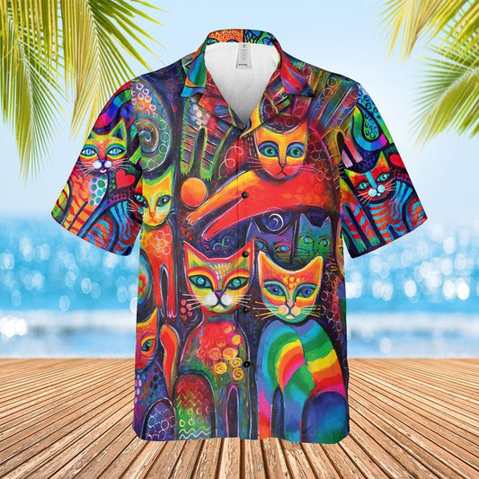 Joycorners Shirt For Cat Lovers All Printed 3D Hawaiian Shirt