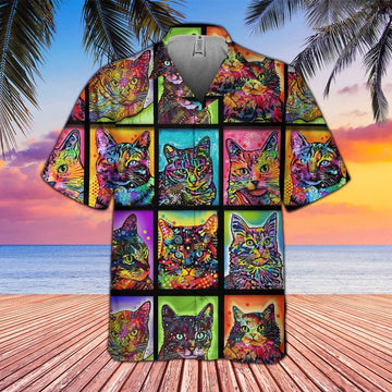 Joycorners Shirt For Cat Lovers All Printed 3D Hawaiian Shirt