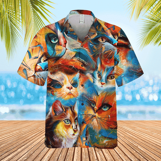 Joycorners Shirt For Cat Lovers All Printed 3D Hawaiian Shirt