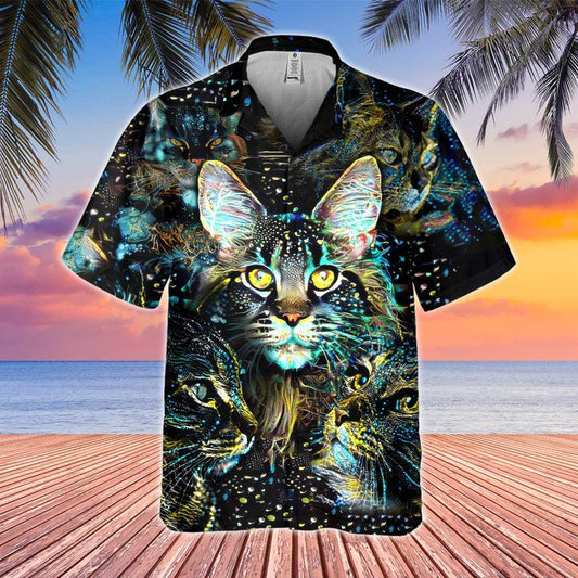 Joycorners Shirt For Cat Lovers All Printed 3D Hawaiian Shirt