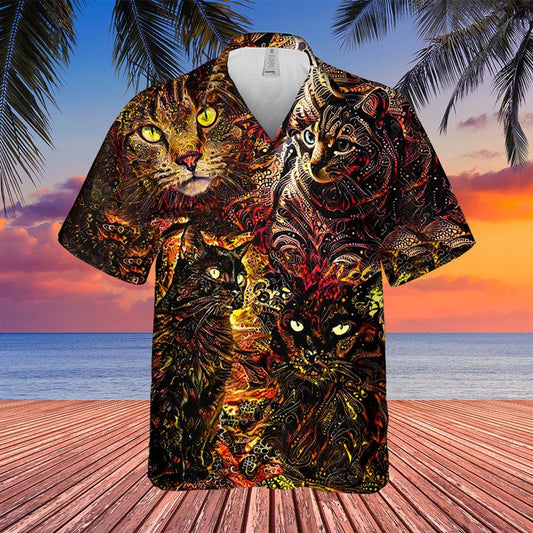 Joycorners Shirt For Cat Lovers All Printed 3D Hawaiian Shirt