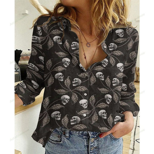 Joycorners Unisex Skull Collection 072 All Printed 3D Casual Shirt