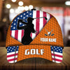 Joycorners Unique Women Love Golf Customized Name Multicolor 3D Cap