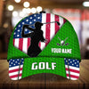 Joycorners Unique Women Love Golf Customized Name Multicolor 3D Cap