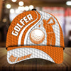 Joycorners Cool Golf Man Customized Name Multicolor 3D Cap