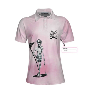 Joycorners I Golf Like A Skull Girl Women Polo Shirt