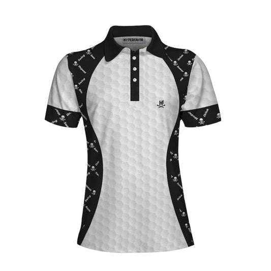 Joycorners Skull Argyle Women Polo Shirt