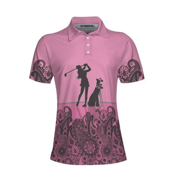Joycorners Mandala Pattern Swing Swear Repeat Women Polo Shirt