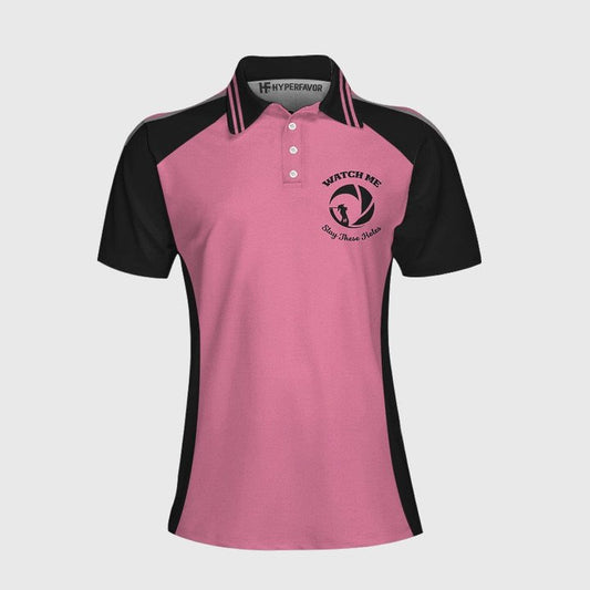 Joycorners Watch Me Slay These Holes  Women Polo Shirt