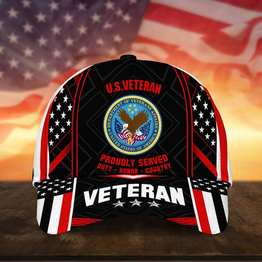 Joycorners Premium U.S Multiple Service Veteran 3D Cap