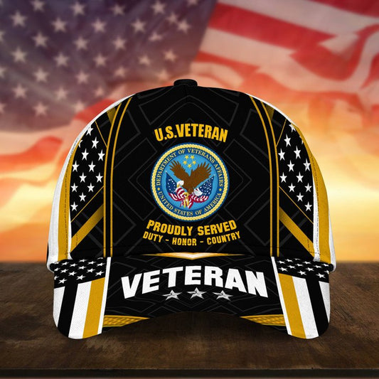 Joycorners Premium U.S Multiple Service Veteran 3D Cap
