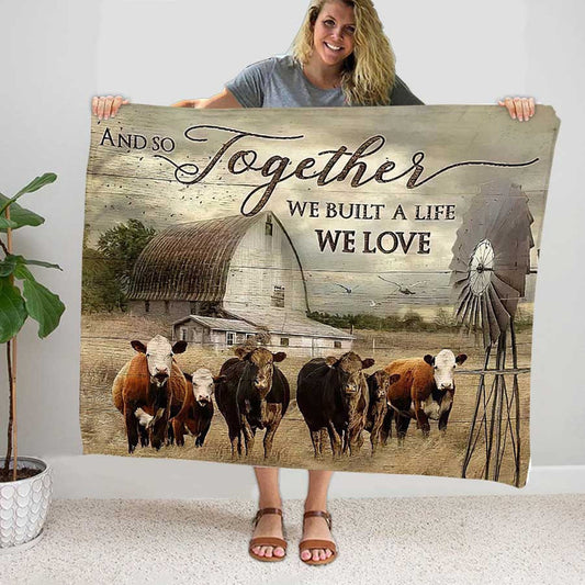 Joycorners Farm House Cattle Blanket