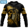 Joycorner PERSONALIZED NAME CARPENTER UNISEX SHIRTS GOLDEN SKULL