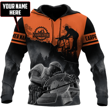 Joycorner PERSONALIZED NAME CARPENTER UNISEX SHIRTS ORANGE VER