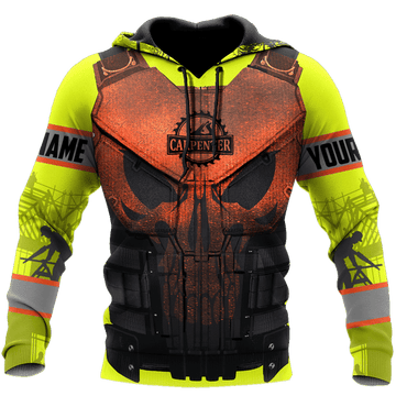 Joycorner CUSTOMIZED NAME CARPENTER SKULL PATTERN SHIRTS