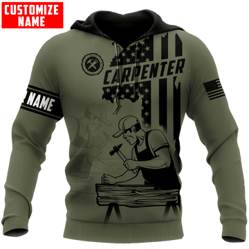 Joycorner PERSONALIZED NAME CARPENTER UNISEX SHIRTS AMERICAN CARPENTER VER