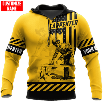 Joycorner PERSONALIZED NAME CARPENTER UNISEX SHIRTS YELLOW VER