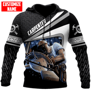 Joycorner PERSONALIZED NAME CARPENTER UNISEX SHIRTS METAL PATTERN VER