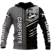 Joycorner PERSONALIZED NAME CARPENTER UNISEX SHIRTS METAL PATTERN VER 2