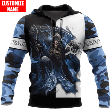 Joycorner PERSONALIZED NAME CARPENTER UNISEX BLUE CAMO