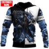Joycorner PERSONALIZED NAME CARPENTER UNISEX BLUE CAMO
