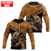 Joycorner PERSONALIZED NAME CARPENTER UNISEX SHIRTS BROWN LEATHER VER
