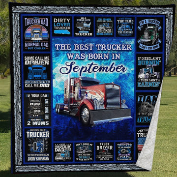 September Trucker Quilt Blanket